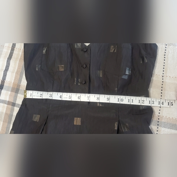 INSIGHT BLACK SPAGHETTI STRAP MINI FIT AND FLARE DRESS WITH POCKETS - Picture 11 of 11